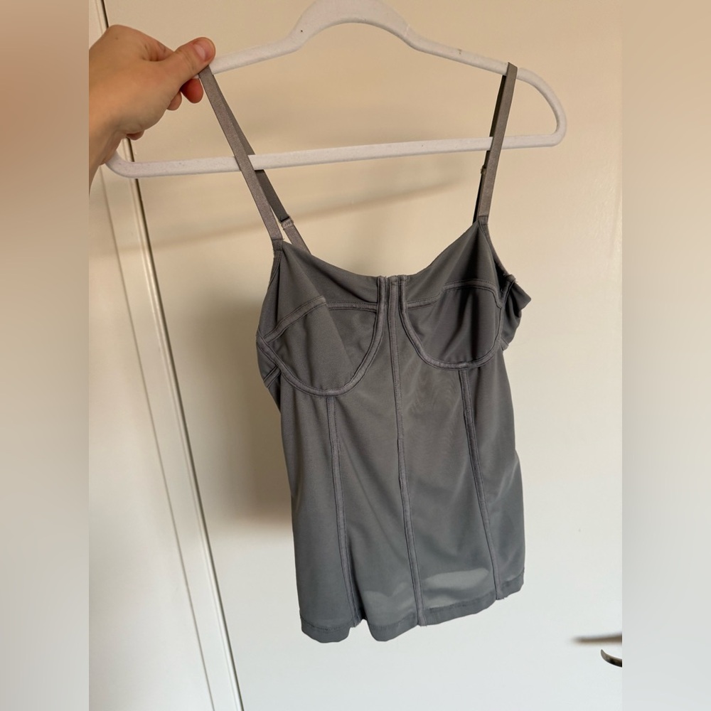 bebe Charcoal Camisole Top